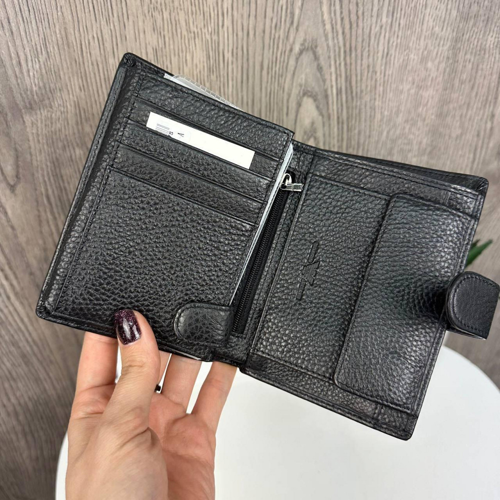 Чоловічий шкіряний гаманець портмоне стиль чорний Армані в коробці Armani ( 21978 ) Харьков - изображение 9
