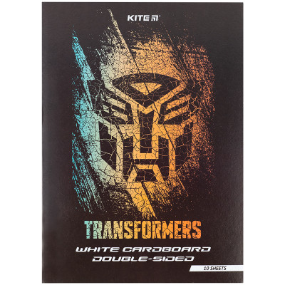 Білий картон Kite A4 Transformers 10 аркушів (TF24-254) Вінниця - фото 1