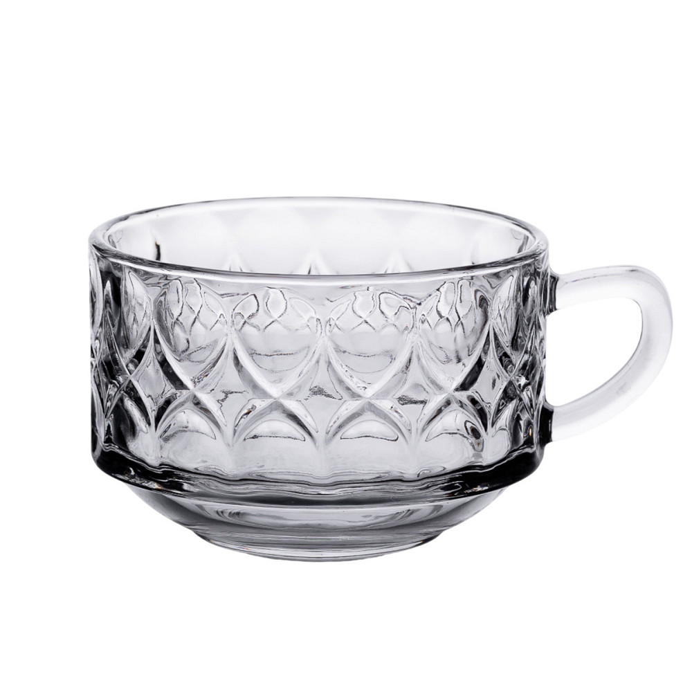 Yiwu Набір прозорих чашок 6 шт 270 мл скляних для чаю, для кави HP-YH-11 Киев - изображение 1