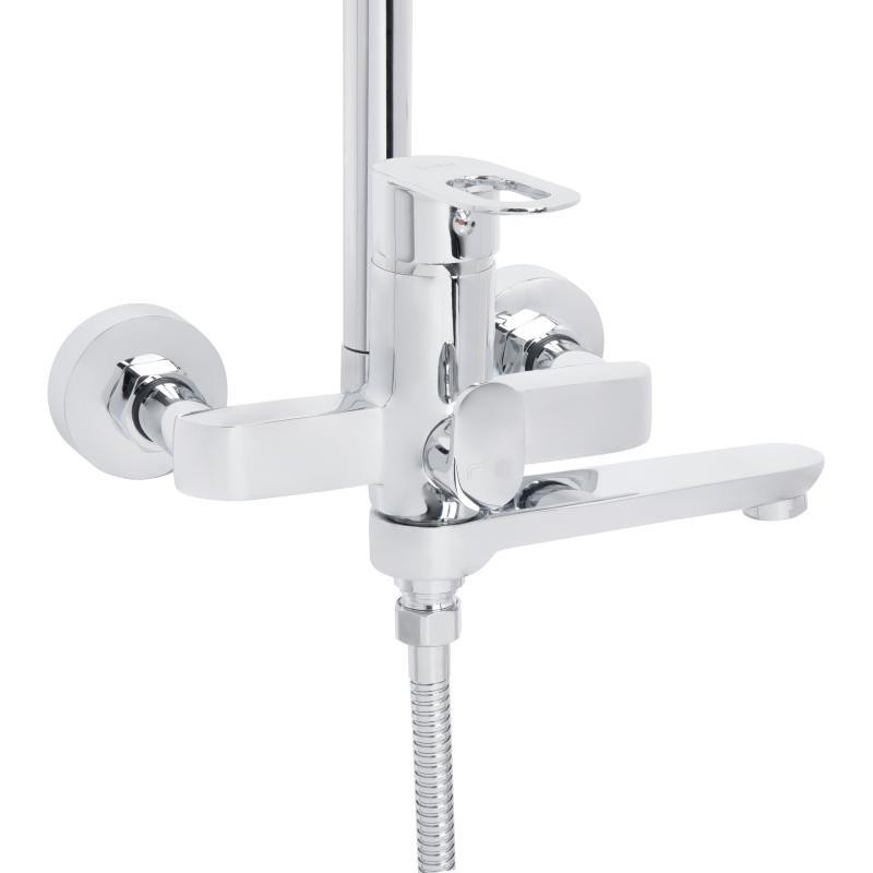 Душова система універсальна Lidz Latwa 1031 на три споживачі (з виливом) (k35) Chrome LDLAT1031CRM48993 Київ - фото 4