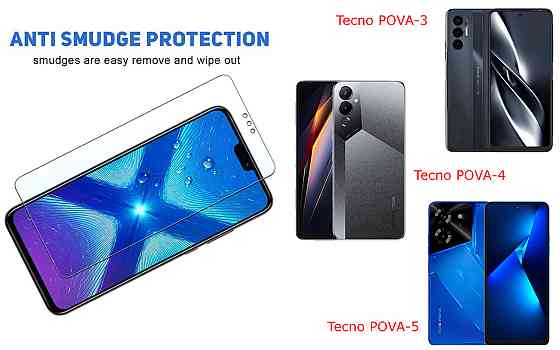 Защитное стекло NeoGlass для Tecno POVA-3, POVA-4, POVA-5 – ультрапрозрачное и устойчивое Киев