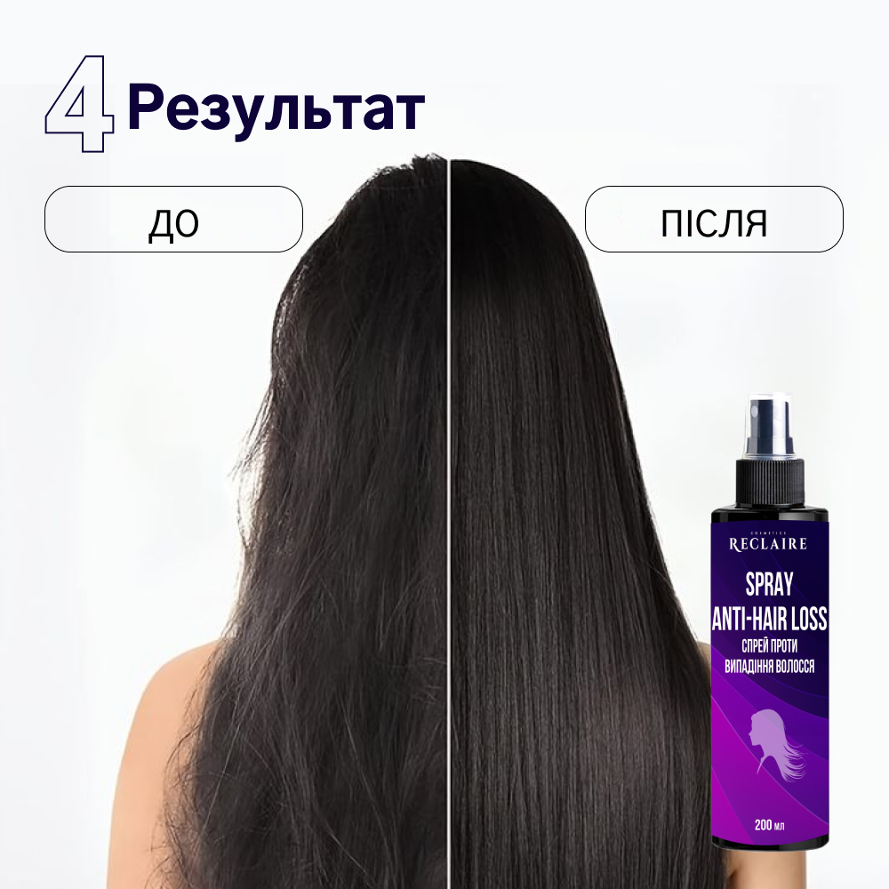 Спрей против выпадения волос Reclaire cosmetics 200 мл Киев - изображение 5