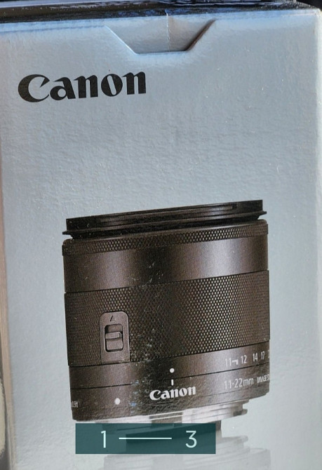 Объектив для фотоаппарата CANON EF-M 11-22mm. f/4 -5.6. Киев - изображение 1