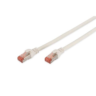 Патч-корд 0.5м, CAT 6 S-FTP, AWG 27/7, LSZH, white Digitus (DK-1644-005/WH) Вінниця - фото 1