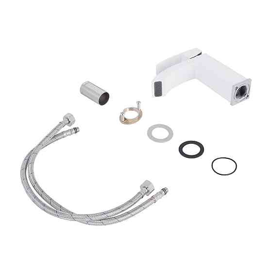 Смеситель для раковины Qtap Swan Cascada QTSWA270CRW45568 Chrome/White Киев