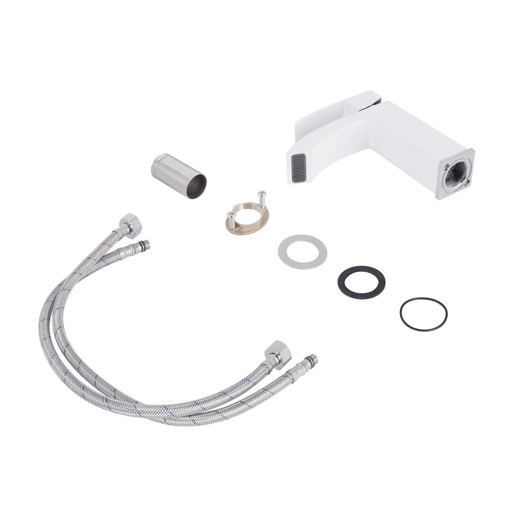 Смеситель для раковины Qtap Swan Cascada QTSWA270CRW45568 Chrome/White Киев - изображение 4