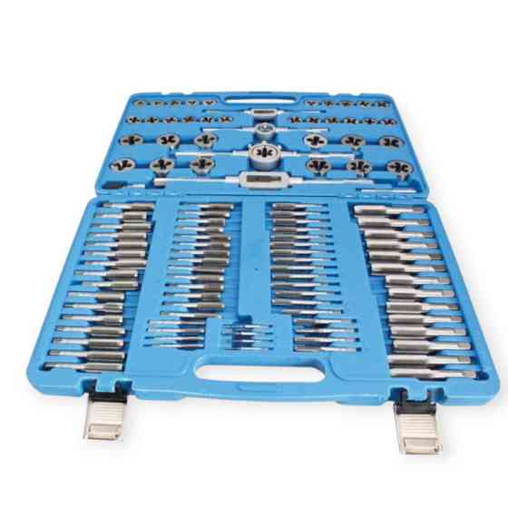 Набір плашок та мітчиків 110 шт M2-M18 кейс Мукачево