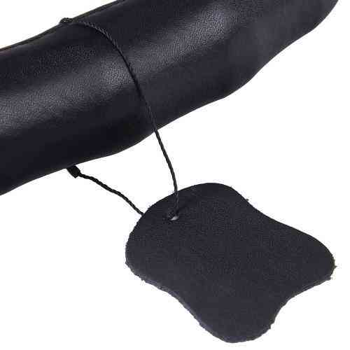 Шкіряний чохол на кермо VLOD-L06 BK L чорний, один шов, BO Харків