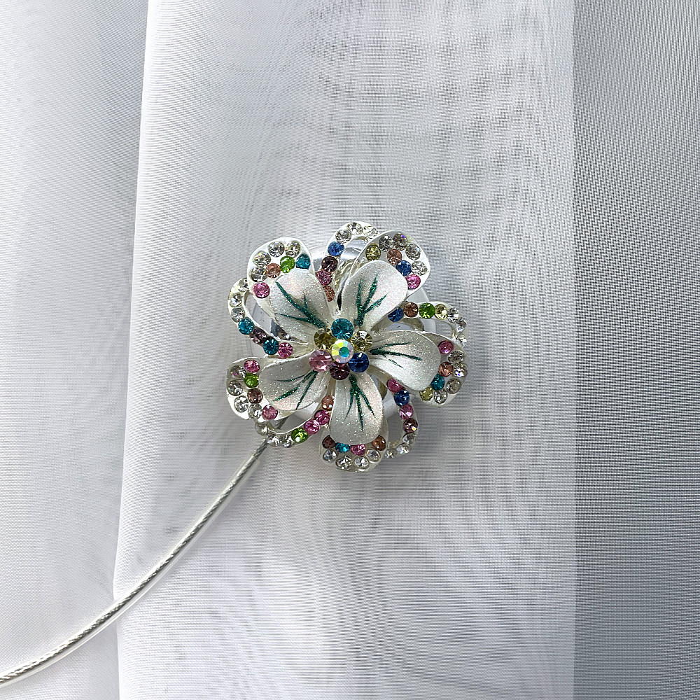 Магніти для штор та гардин "Flowers" набір 2 шт Різнокольоровий (81-241) Київ - фото 2