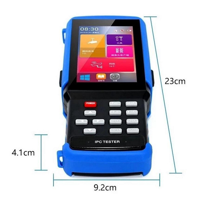Тестер для камер видеонаблюдения IPC-9310S, c 4| сенсорным дисплеем, сенсорным дисплеем, поддерживает IP, CVI, TVI, AHD 4K, Wi-Fi, Киев - изображение 2