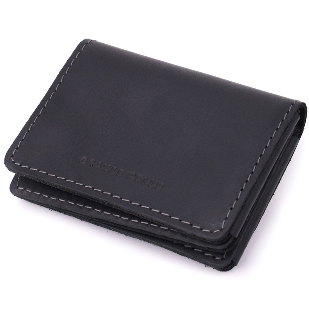 Превосходная обложка на автодокументы в винтажной коже Черный (GRANDE PELLE) Киев - изображение 5