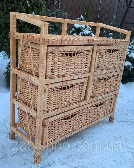 Комод  из лозы на 5 шухляд Киев - изображение 4