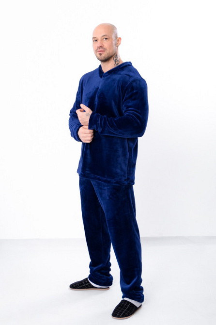 Пижама мужская теплая (домашний мужской комплект) махра топ Киев - изображение 3