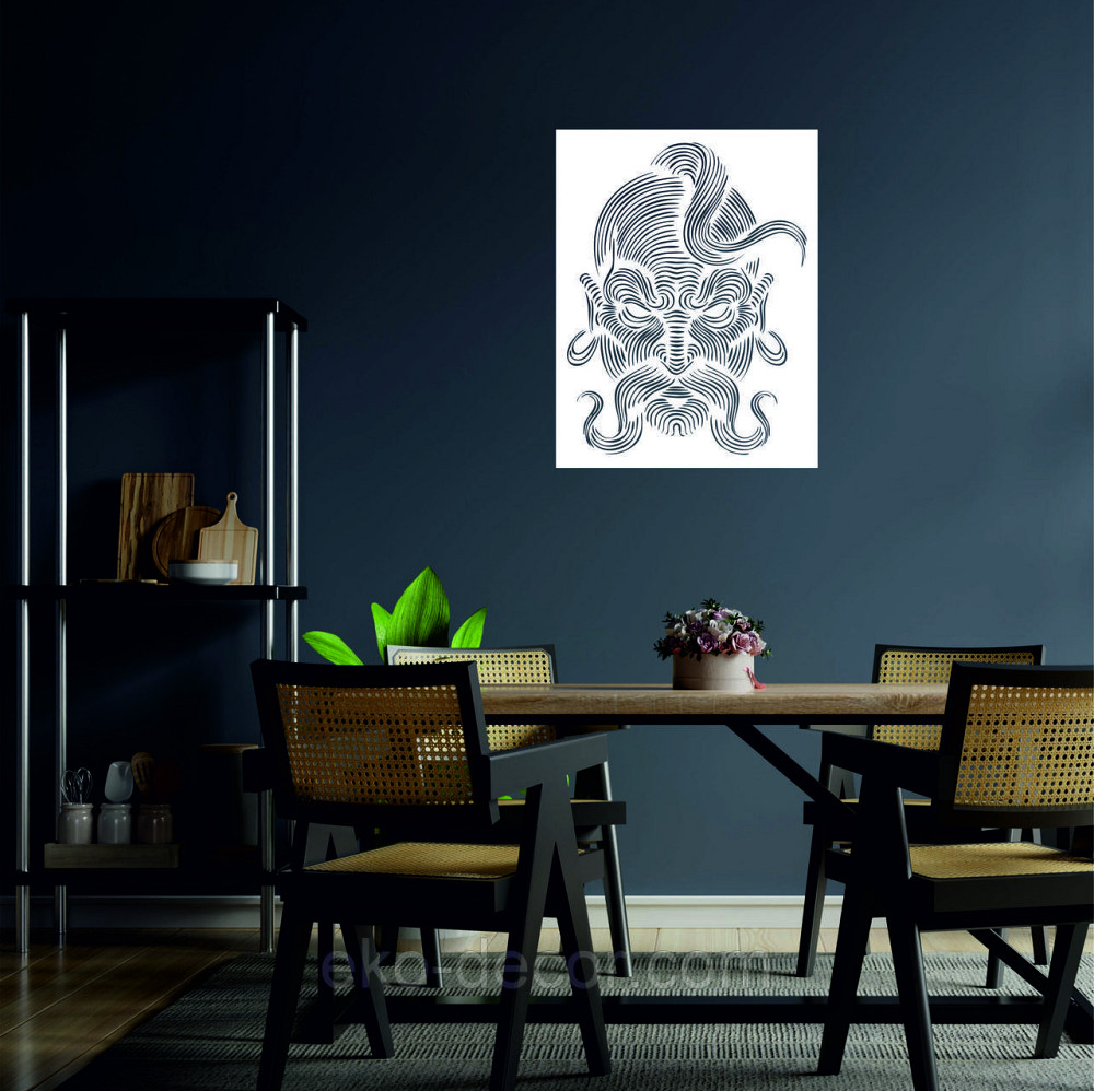 Декоративное настенное Панно «Козак» Декор на стену 50*38 см, Белый Киев - изображение 6