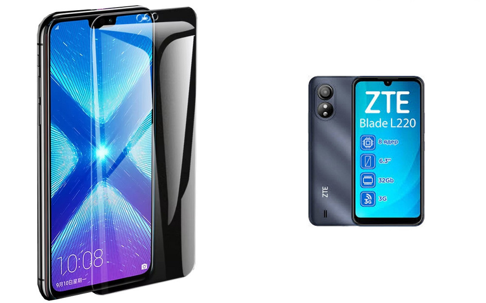 Захисне скло NeoGlass для ZTE Blade L220 – надпрозоре та стійке Київ - фото 2