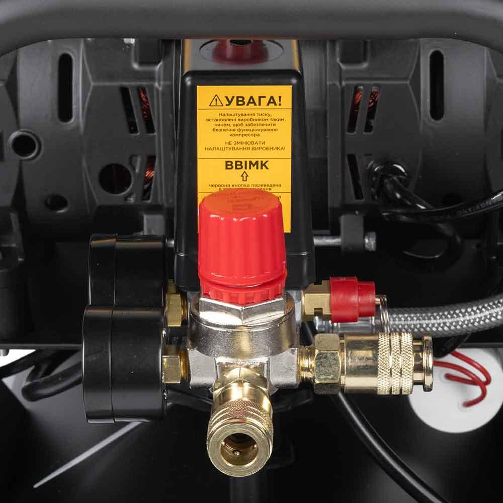 Компрессор четырехцилиндровый безмасляный 2.2кВт 1400об/мин 320л/мин 8бар 58дБ 50л SIGMA (7042551) Ровно - изображение 12