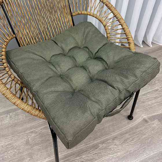 Подушка для стульев (50x50х8 см) Decorator Sawana цвет хаки 84-182 Киев