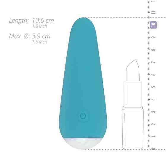Мінівібратор Cala Azul – Julia Mini Vibrator, дуже ніжний, 10 режимів Sex Aura Київ