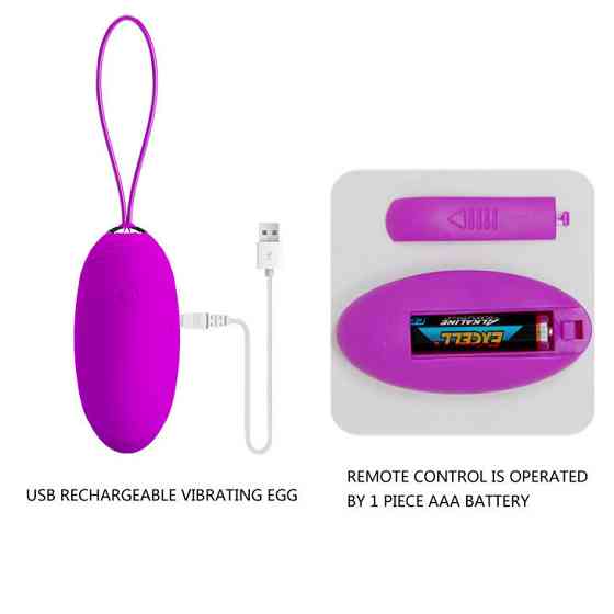 Віброяйце - Pretty Love Jacqueline Vibrating Egg Purple Sex Aura Київ