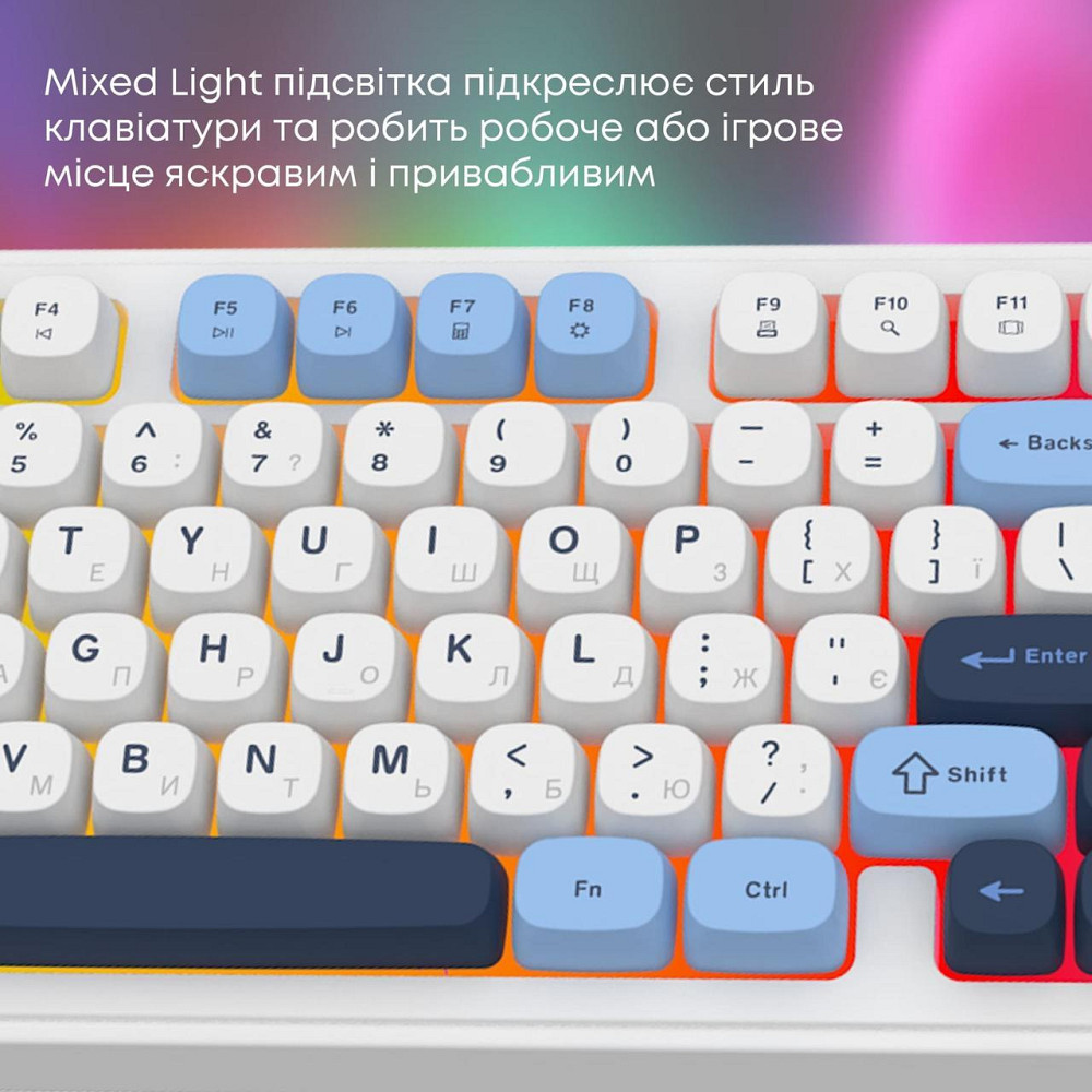 Клавіатура Ajazz AF98 Black USB-C Glacier Blue (AF98-GB) ( 13437 ) Харків - фото 9