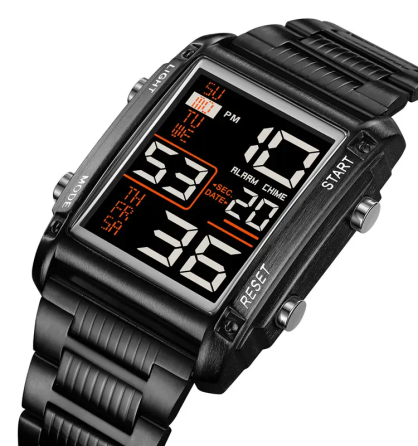 Чоловічий наручний годинник Skmei 2206 (Чорний з чорним циферблатом) Київ