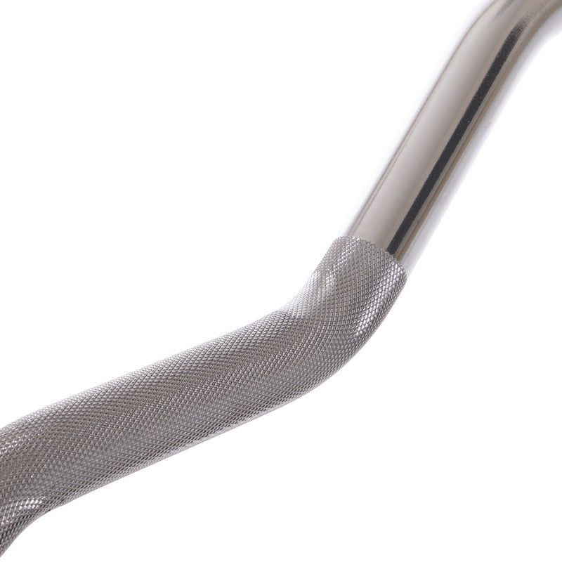 Штанга фіксована вигнута прогумована Zelart 2687-15 довжина 95 см 15 кг Київ - фото 5