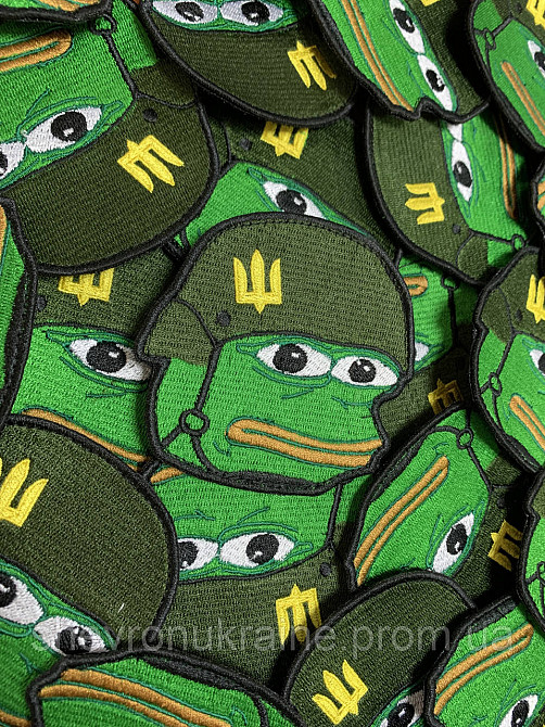 Шеврон Пепе ВСУ (Форма контурная. На липучке) Размер 8x8см Киев - изображение 2