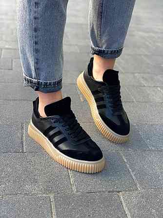 Dino Vittorio Кеди жіночі Dino Vittorio чорні шкіра+замша розмір 37-40 (5431) Коломия