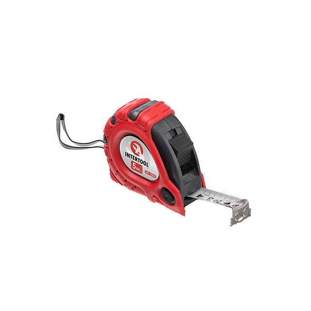 Рулетка з металевим полотном, з фіксатором, 5 м, 19 мм, 