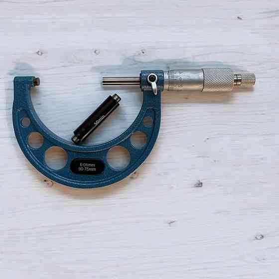 Мікрометр гладкий МК50-75 мм — прецизійний вимірювальний інструмент для точних зовнішніх вимірів металу Харків