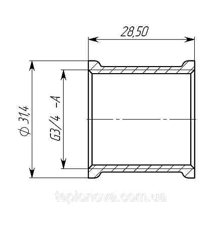 Муфта 3/4" ВВ латунна LM441S OPTIMUM Чернівці