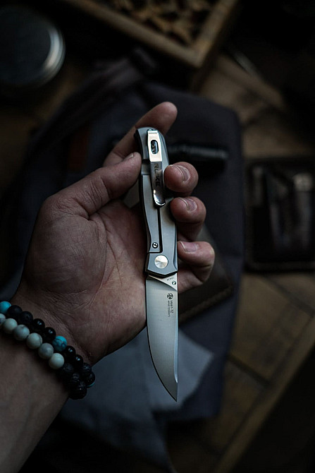 Ніж складаний кишеньковий Ruike M661-TZ, (7.4 см) steel 154СМ / G10 чорний Київ - фото 20