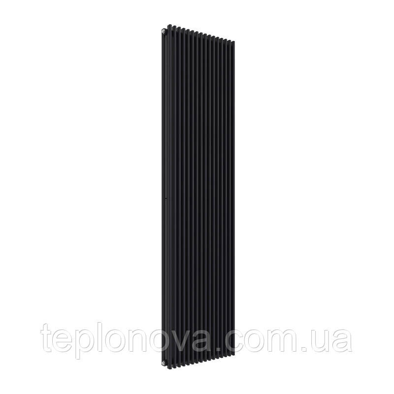 Дизайнерский радиатор 1800/448 (мм) черный мат IDEALE GIULIA (универсальное подключение) 12 16/1800/448 – вертикальный стальной ра Черновцы - изображение 1