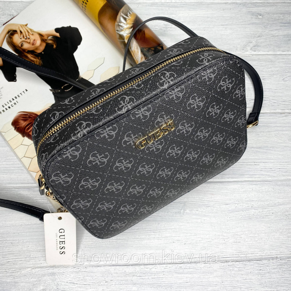 Женская стильная сумка на плечо Guess (4425) grey Киев - изображение 3