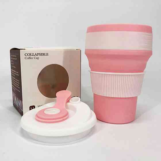 Походная складная чашка 350 мл, Силиконовая туристическая кружка, Силиконовая складная кружка NQ-20 Ивано-Франковск