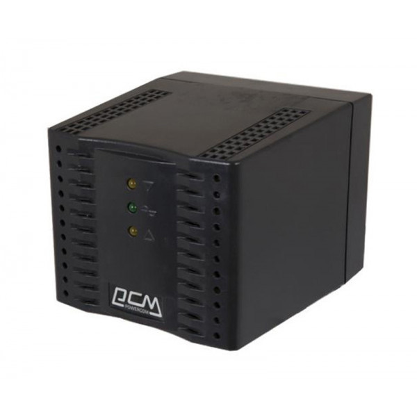 Стабілізатор напруги PowerCom TCA-2000 чорний (TCA-2000 ЧОРНИЙ) Київ - фото 1