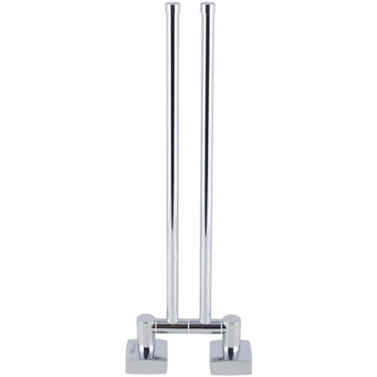 Тримач для паперових рушників подвійний 4,5*37*13см хромована сталь 