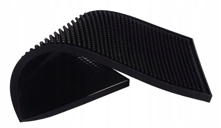 Коврик антискользящий 45х30 см для сушки посуды Ruhhy (8637) Black Нововолынск - изображение 3