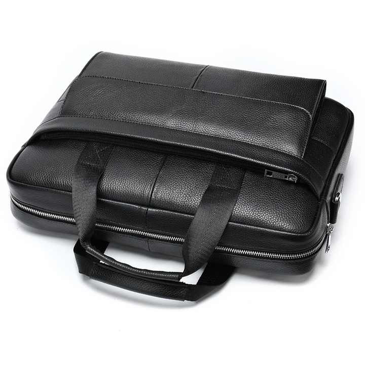 Чоловіча шкіряна сумка для ноутбука з італійської шкіри, формат А4, преміум клас OR-60 Львів - фото 8