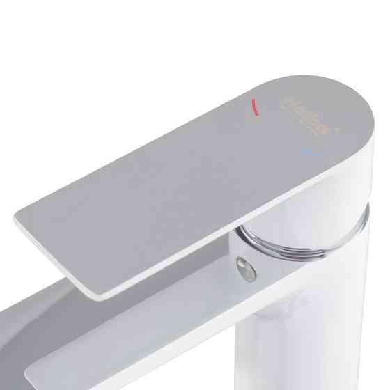 Змішувач для умивальника HAIBA ALEX 001 HIGH WHITE-CHROME   ( HB9564 ) 34613 Харків