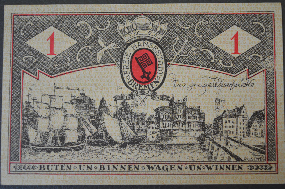 Німеччина Нотгельд 1 Мг 19..р.( 9) Полтава - фото 1