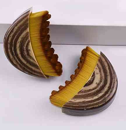 Масажна щітка для обличчя з м’якою щетиною, щітка для лімфодренажу та очищення шкіри, компактна ручна щітка Київ