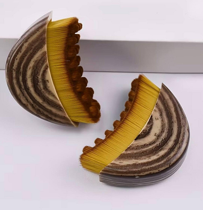 Масажна щітка для обличчя з м’якою щетиною, щітка для лімфодренажу та очищення шкіри, компактна ручна щітка Київ - фото 2