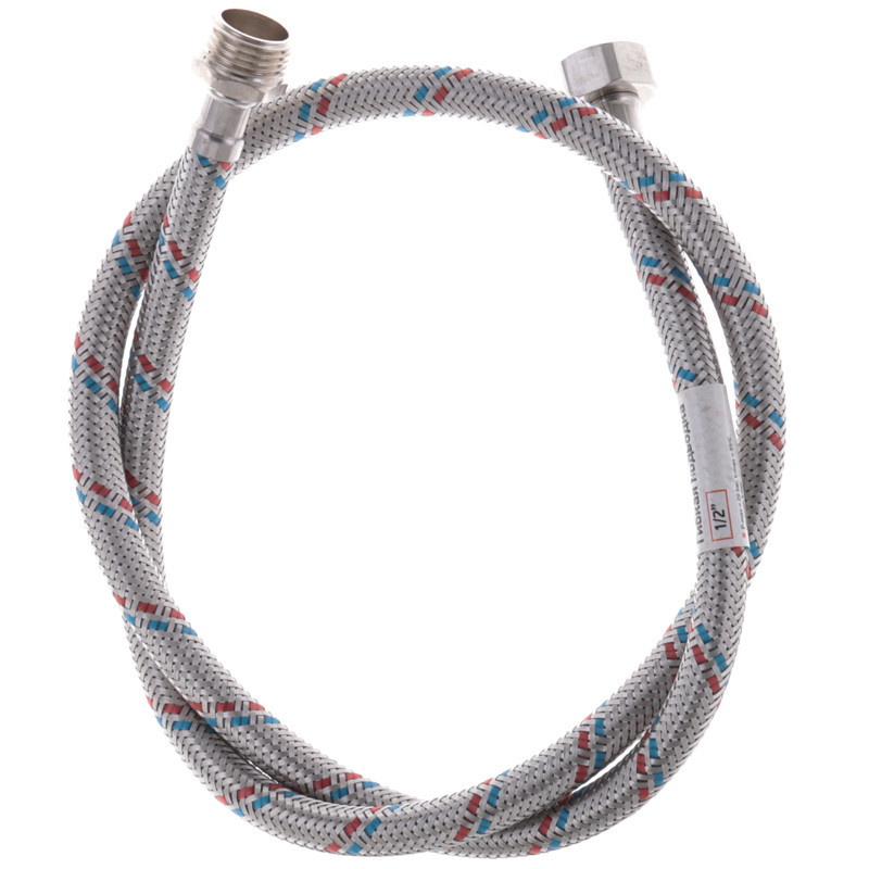 Гибкий шланг для подключения воды гайка 1/2'' - Штуцер 1/2'' (100 см) Zerix (ZX1565) Киев - изображение 4