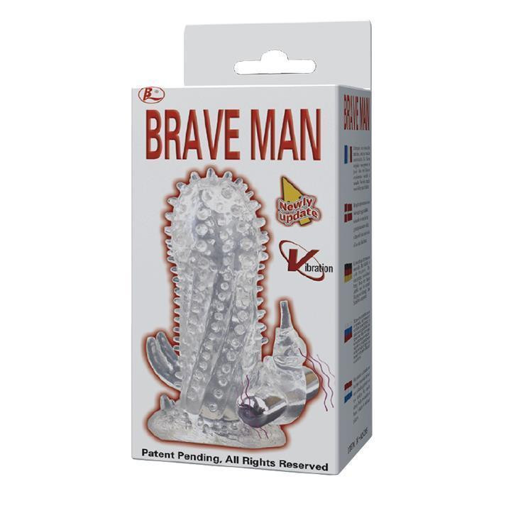 Насадка на пеніс з вібрацією Baile Brave Man Vibrating Sex Aura Київ - фото 6