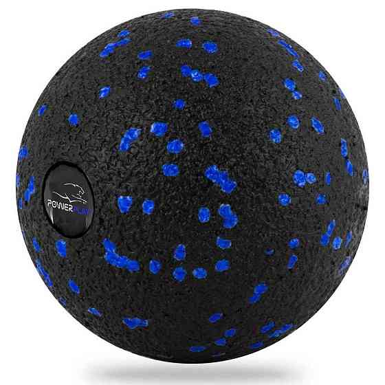 Масажний м'яч PowerPlay PP-4350 Epp Massage Ball (d8) Чорно/Синій Кам'янське