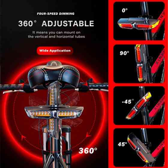 Довговічний велосипедний ліхтар XA-817, Задній ліхтар електровелосипеда, Ліхтарик VY-623 для велосипеда Київ