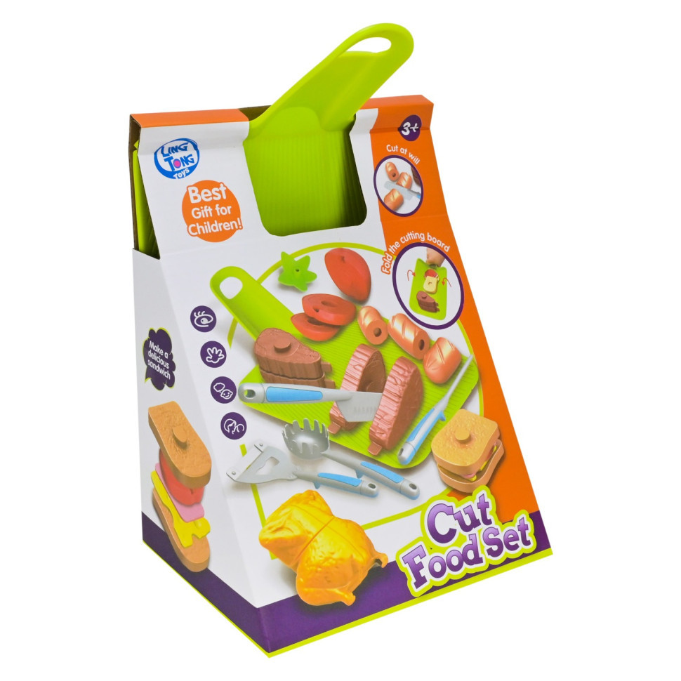 Дитячий набір продуктів "Фаст-фуд" LT8801-8D, овочі, прибори Вінниця - фото 3