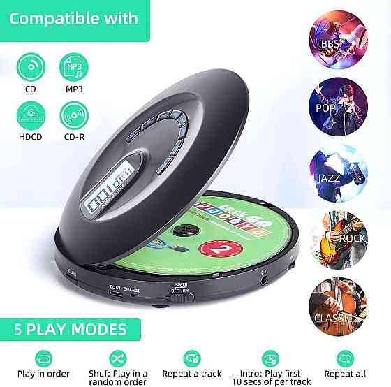 CD/MP3 проигрыватель Discman CD5197 со встроенным аккумулятором Днепр