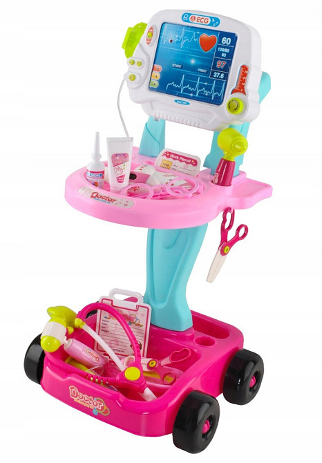 Дитячий Набір ігровий «Маленький лікар» з візком та 18 аксесуарами Kruzzel (8245) Нововолинськ - фото 2